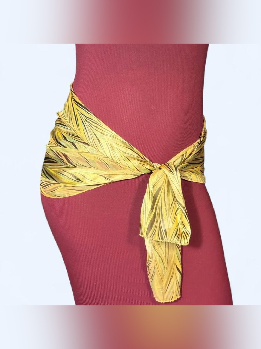Fairy Green Floral Scarf Belt!